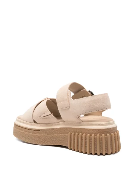 Sandale Clarks cu platformă cu cataramă