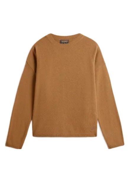 Sweter Woolrich brązowy