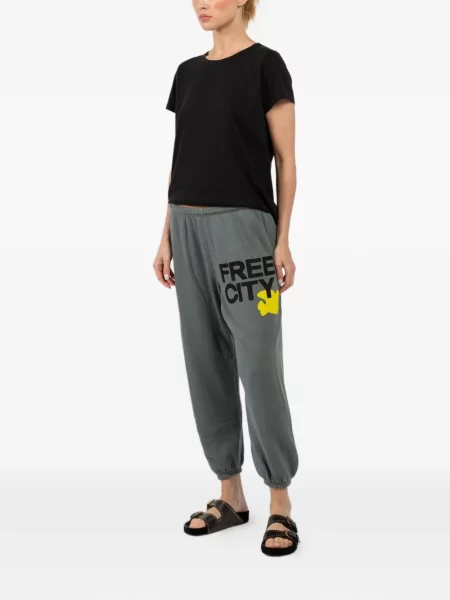 Pantaloni Freecity cu imagine gri