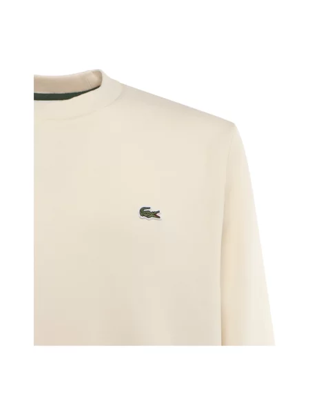 Bluza o kroju regular fit z mieszanki bawełny Lacoste biała
