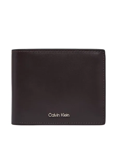 Calvin Klein Peňaženka tmavohnedá hnedá
