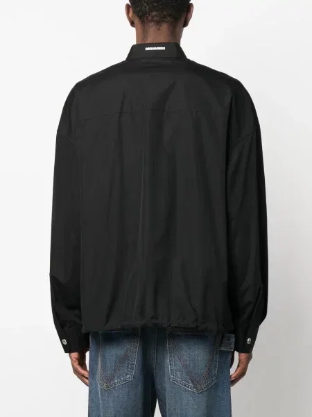Koszula Dsquared2 z nadrukiem czarna