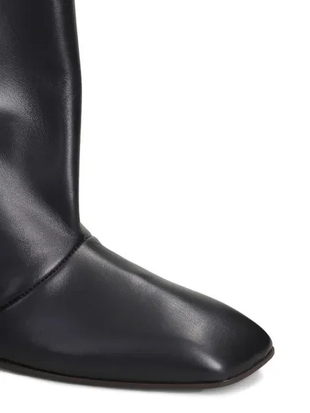 Botine Vicini din piele negru