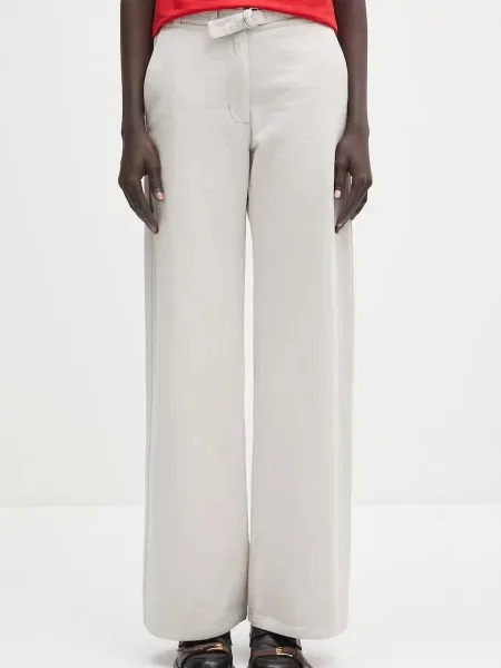 Our Legacy pantaloni de Harbour lat high waist bej