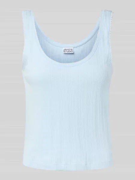 Top Jake*s Studio Woman z okrągłym dekoltem niebieski