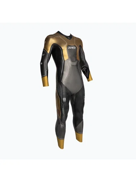 Costum de triatlon pentru bărbați Vanquish-X Limited Edition gunmetal/gold auriu
