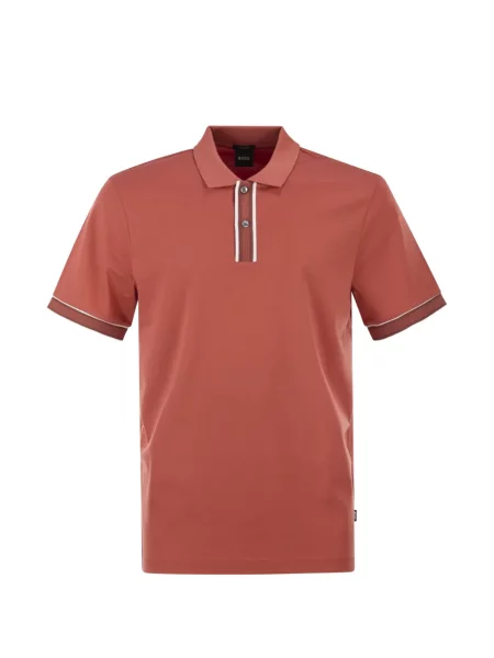 Tricou polo Boss portocaliu