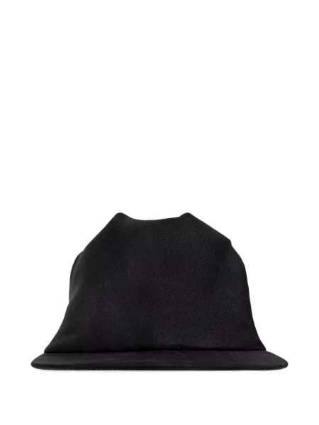 Șapcă Balenciaga de mătase drapată negru