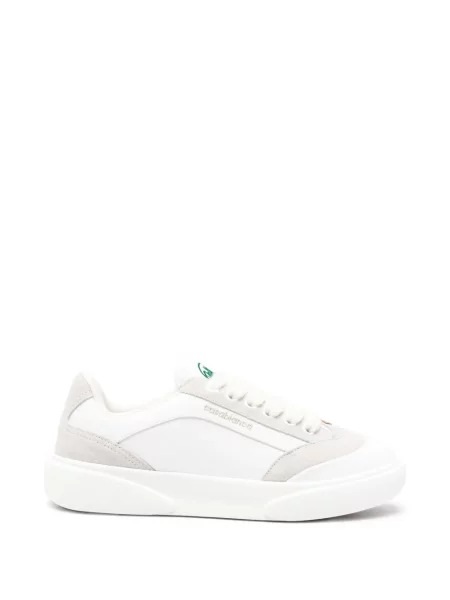 Szarvasbőr sneaker Casablanca nyomtatás fehér