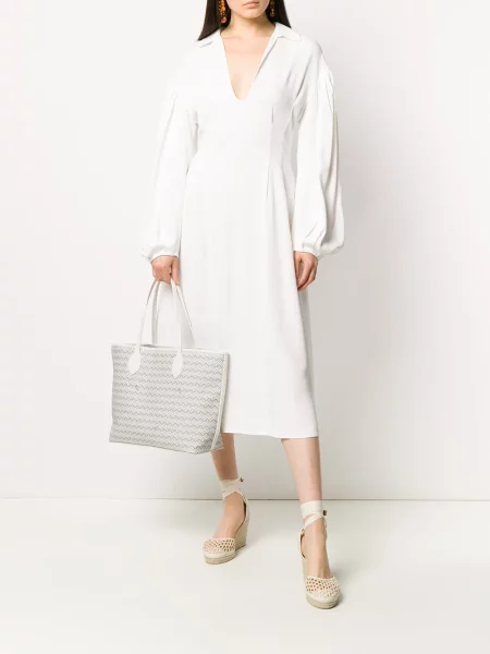 Geantă shopper Delage alb
