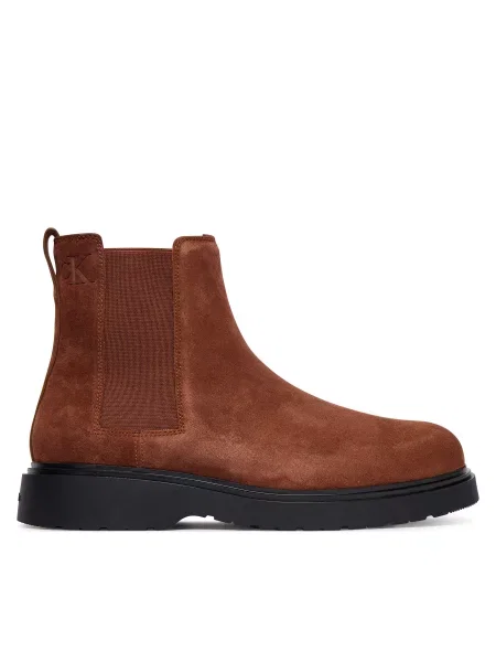 Calvin Klein Chelsea cipele Combat Ess Chelsea Boot Su smeđa