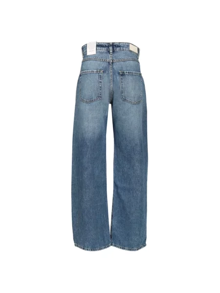 Szerokie jeansy Icon Denim niebieskie