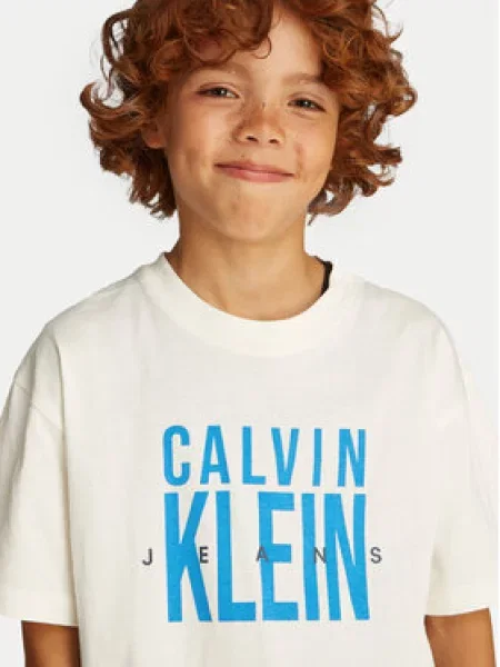 Calvin Klein Jeans T-shirt Bold Graphic Écru