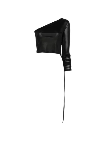 Top Rick Owens Drkshdw cu un umăr gol negru