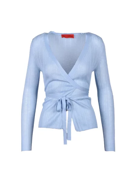 Kardigan Wild Cashmere z kaszmiru niebieski