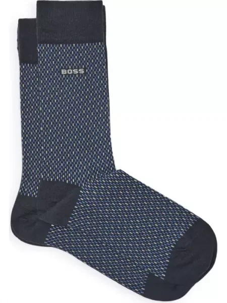 BOSS BLACK Șosete 2P RS Minipattern CC negru