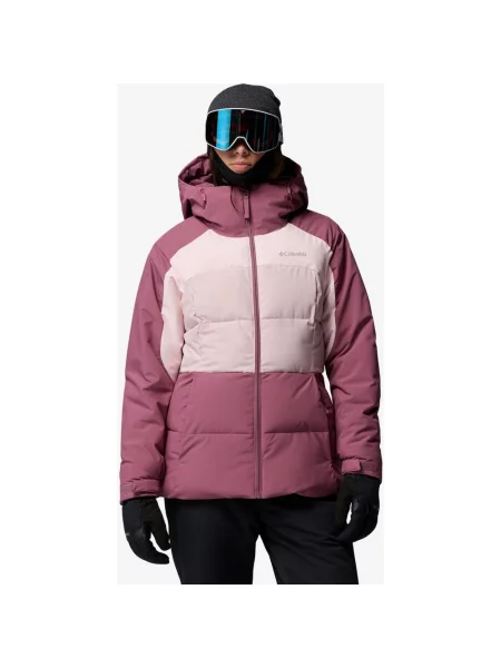 Kurtka z kapturem Columbia Ava Alpine Puffer ciemny jasny XS różowy