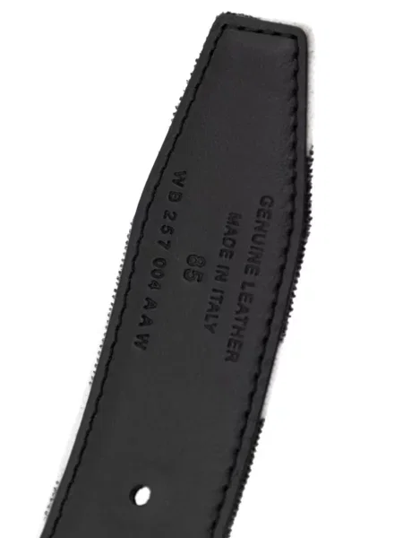 Curea Tom Ford din piele cu imagine cu model zebră alb