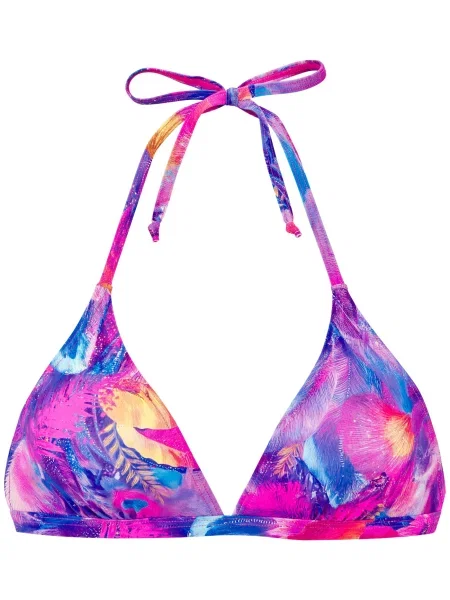 VENICE BEACH Sutien costum de baie azur / galben / violet / mov neon albastru