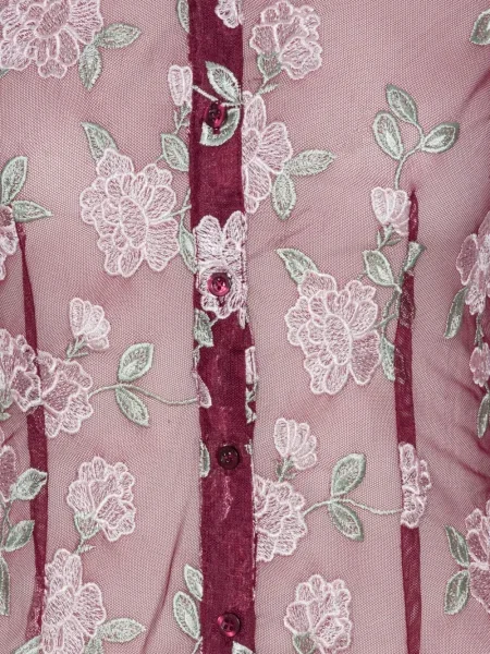 Cămașă Rotate Birger Christensen cu model floral plasă
