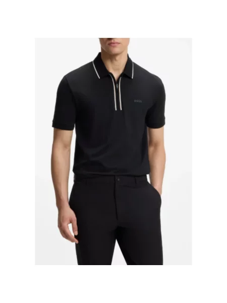 Koszulka polo Boss czarna