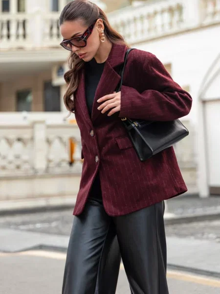 Піджаки Dressa бавовна/віскоза бордовий