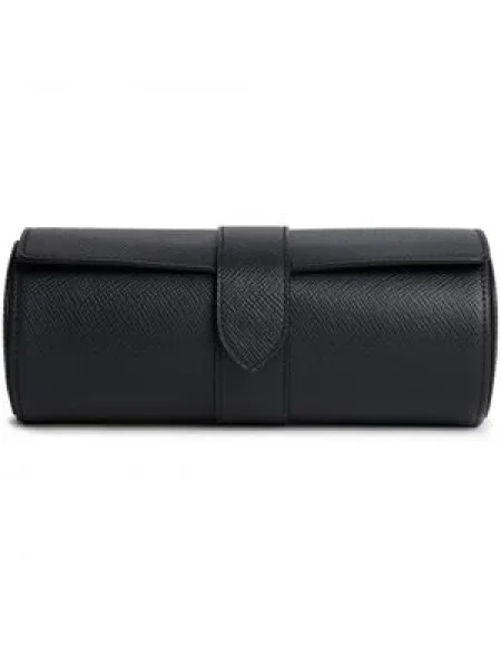 Кожени часовници Smythson черно