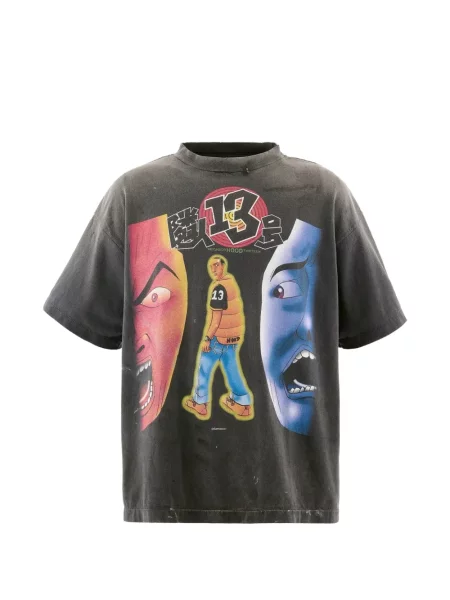 Tricou Saint Mxxxxxx cu imagine negru