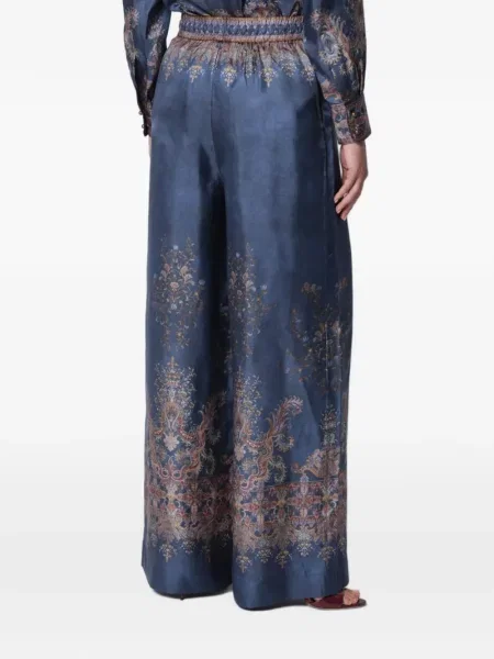 Pantaloni Zimmermann alergare albastru