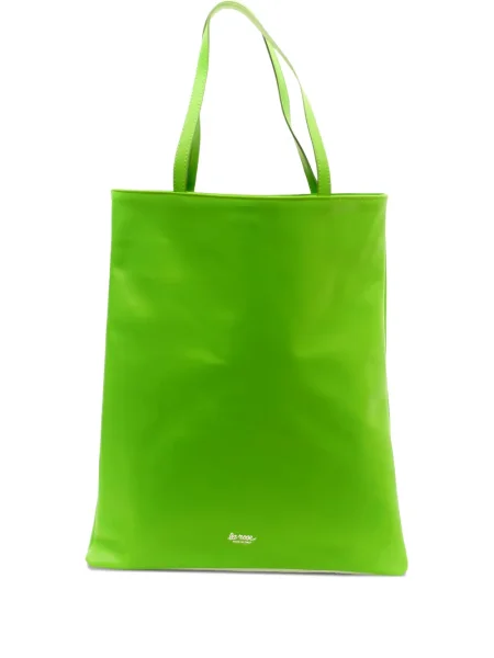 Geanta de piele La Rose din piele verde