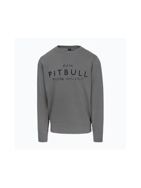 Кофта Pitbull Mt Fuji Crewneck Sweatshirt washed grey сірий