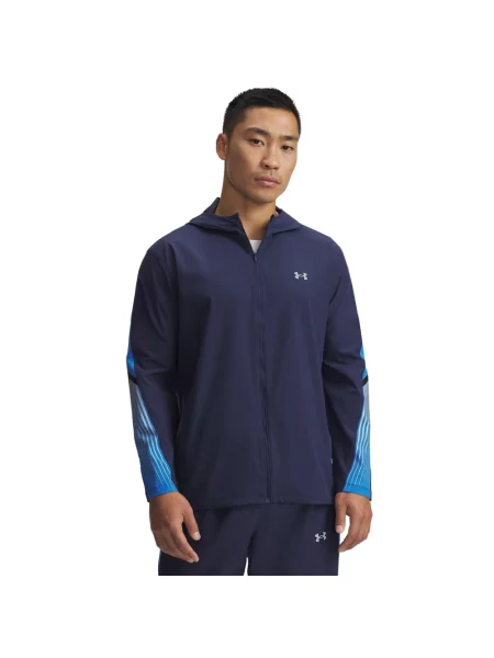 UNDER ARMOUR kurtka do biegania Velociti Storm L granatowa