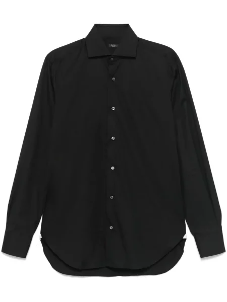 Cămașă Barba din poplin negru