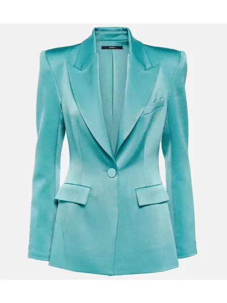 Satenast blazer Alex Perry modra
