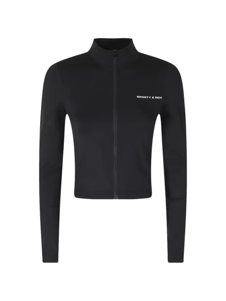 Geacă Sporty & Rich cu broderie negru