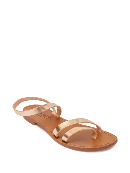 Sandale Sommet din piele auriu