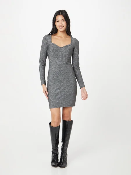 NEON & Rochie / argintiu negru