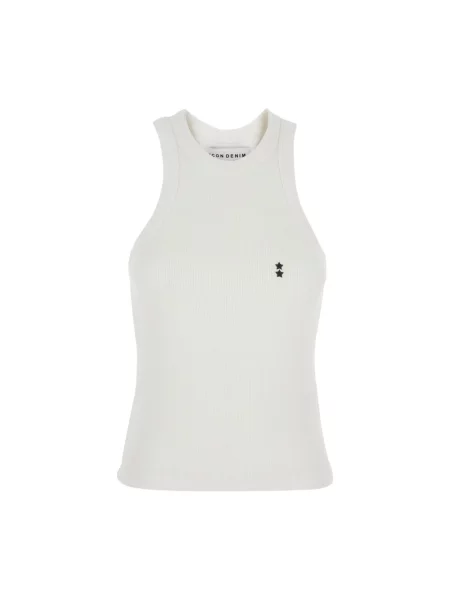 Top Icon Denim biały