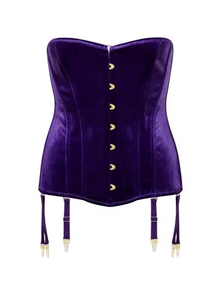 Maiou Maison Close din dantelă violet
