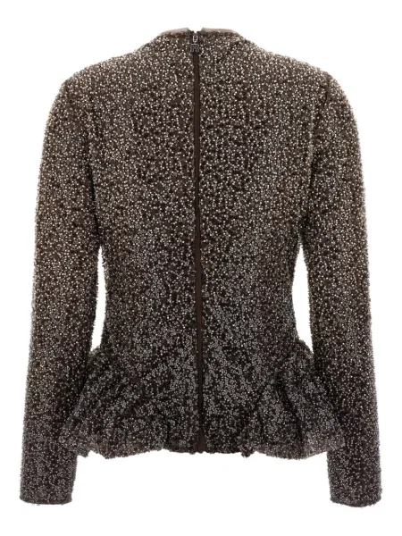 Cu peplum top Rotate Birger Christensen maro