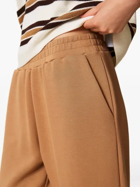 Pantaloni Twinset cu buzunare oblice maro