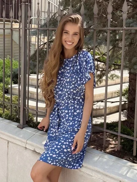 Сукня міні LadyLike віскоза/модал синій