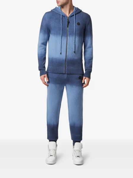 Pantaloni Philipp Plein cu gradient albastru