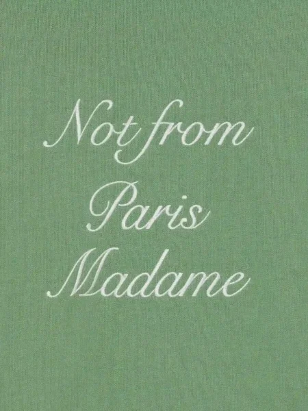 Slogan hanorac Drole De Monsieur verde