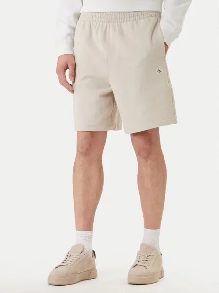 Kratke traper hlače Calvin Klein bijela