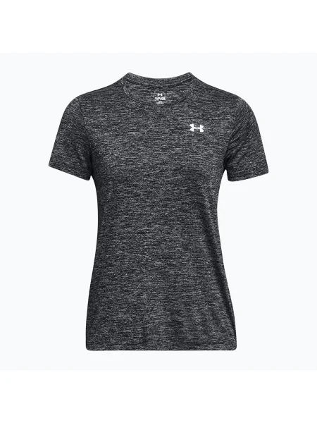 Tricou de antrenament pentru femei Under Armour Tech C-Twist black/white alb