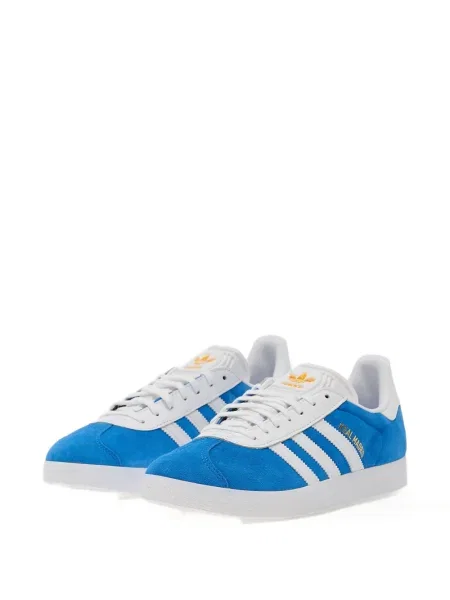 Sneakerși Adidas Gazelle din piele de căprioară cu dungi cu imagine albastru