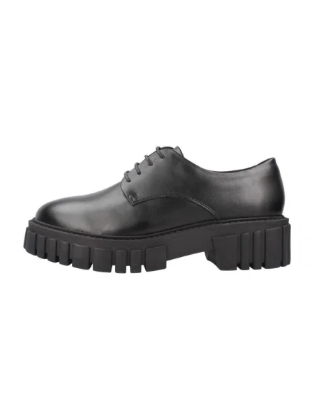 Oxford Clarks din țesătură twill negru