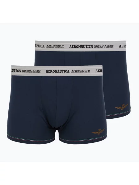 Boxeri pentru bărbați Aeronautica Militare 2 pack navy marină