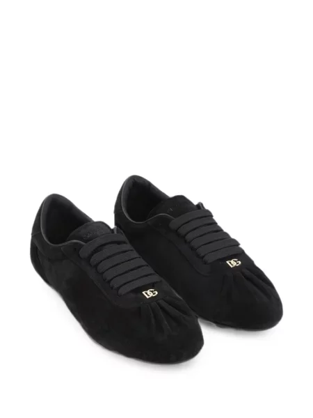 Sneakerși Dolce & Gabbana cu volane negru
